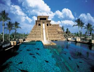 Mayan Temple Slide: Atlantis Resort Paradise Island Bahamas