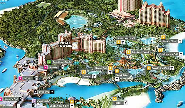 Atlantis Map Bahamas