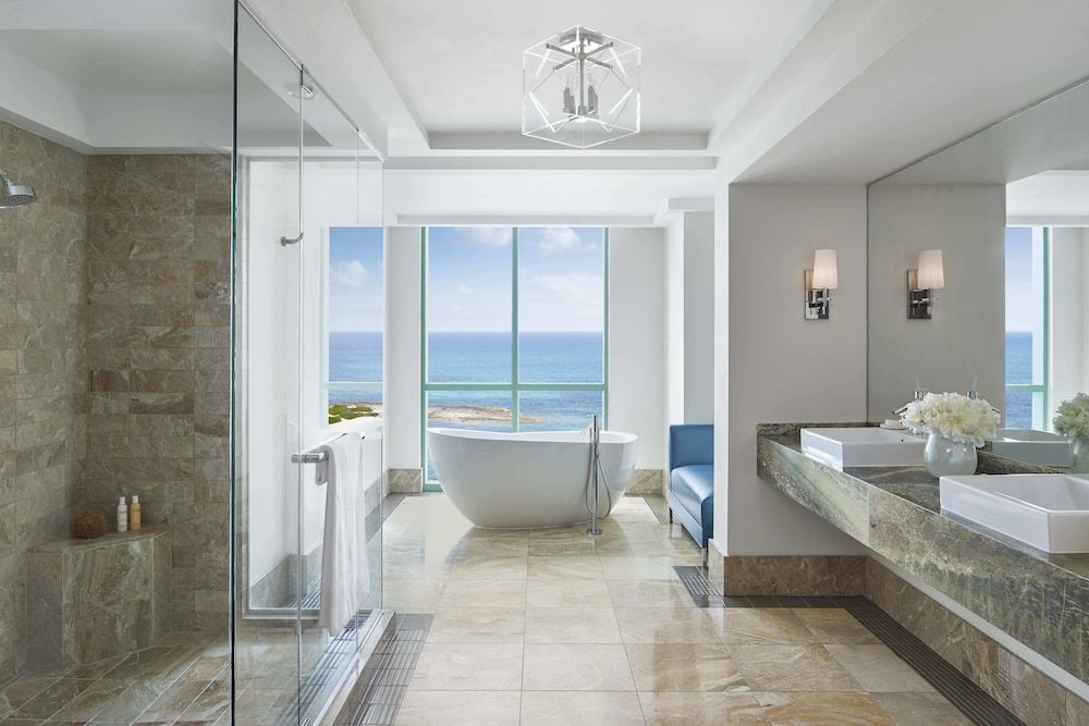 Cove Azure Suites bathtube and shower